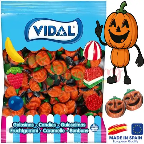 Упаковка жевательного мармелада VIDAL Тыквы, 1кг.