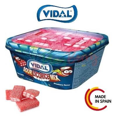 Желейні цукерки Кислий мікс Vidal Sour licorice Mix 200 г.