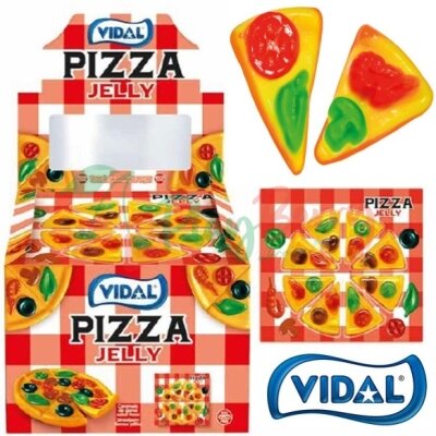 Упаковка желейных конфет VIDAL Pizza Jelly, 11шт.