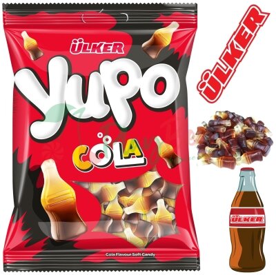 Упаковка жевательного мармелада Ulker Yupo COLA, 1кг.