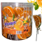 Упаковка льодяників на паличці Orange Lollipop апельсин, 50шт. — Photo 2